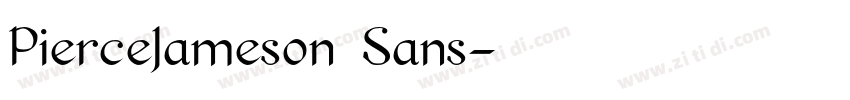 PierceJameson Sans字体转换